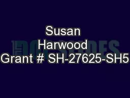 Susan Harwood Grant # SH-27625-SH5