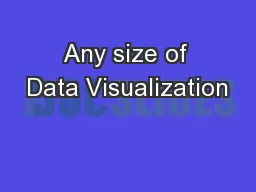 Any size of Data Visualization