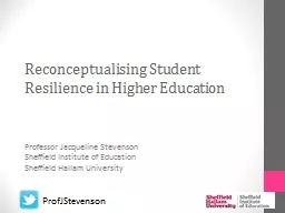 Reconceptualising Student Resilience in Higher