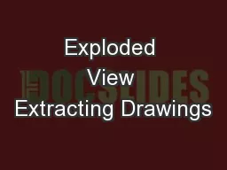 Exploded View Extracting Drawings