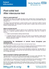 Post coital test After intercourse test