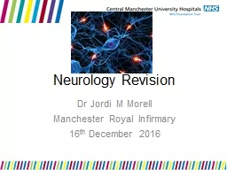 Neurology Revision Dr Jordi M Morell