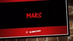 Mars By Abbie Cooke By Abbie Cooke