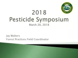 2018  Pesticide Symposium