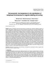 Nonencymatic low temperature in situ hybridization of