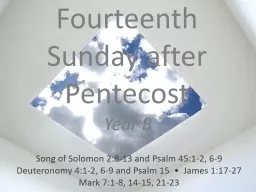 Fifteenth Sunday after Pentecost