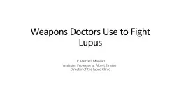 Weapons Doctors Use to Fight Lupus
