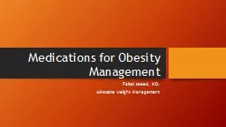 Medications for Obesity Management