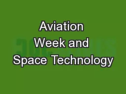 Aviation Week and Space Technology