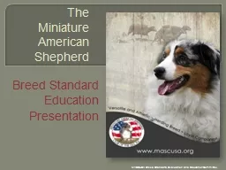 Breed Standard Education Presentation
