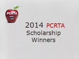 2014  PCRTA  Scholarship Winners
