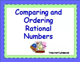 Comparing and  Ordering