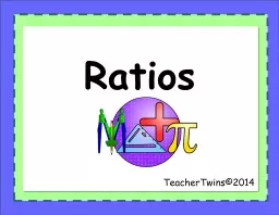 Ratios TeacherTwins©2014