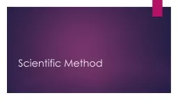 Scientific Method – Series of Steps