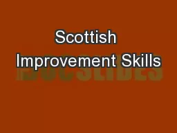 Scottish Improvement Skills