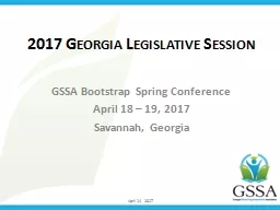 2017 Georgia Legislative Session