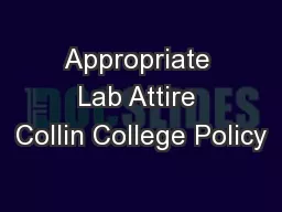 Appropriate Lab Attire Collin College Policy