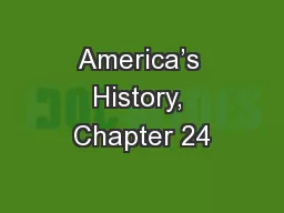 America’s History, Chapter 24