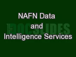 NAFN Data and Intelligence Services