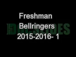 Freshman  Bellringers 2015-2016- 1