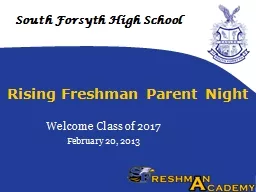 Rising Freshman Parent Night