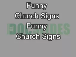 Funny Church Signs Funny Church Signs