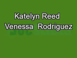 Katelyn Reed Venessa  Rodriguez