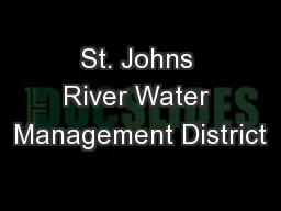 St. Johns River Water Management District