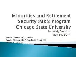 Minorities and Retirement Security (MRS) Program