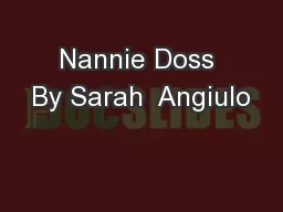 Nannie Doss By Sarah  Angiulo