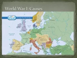 World War I: Causes 8,000,000