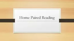 Home Paired Reading Question 1