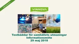 Testbäddar för samhällets utmaningar