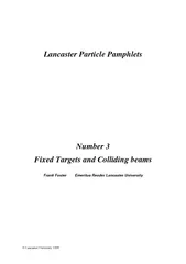 Lancaster University  Lancaster Particle Pamphlets Nu