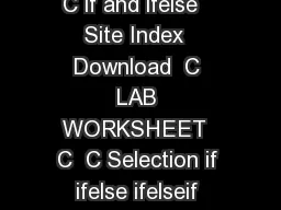  Main  C  C while  dowhile loop   C  C if and ifelse   Site Index  Download  C LAB WORKSHEET