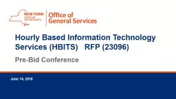 Hourly Based Information Technology Services (HBITS)   RFP (23096)