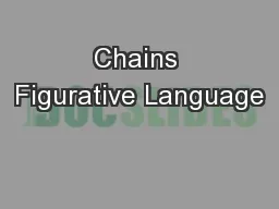 Chains Figurative Language