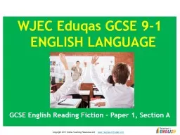 WJEC  Eduqas  GCSE  9-1 ENGLISH LANGUAGE