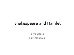 Shakespeare and Hamlet Livaudais