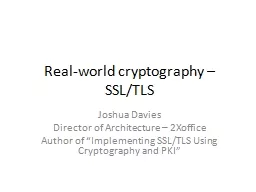 Real-world cryptography – SSL/TLS