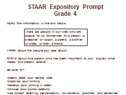 STAAR Expository Prompt
