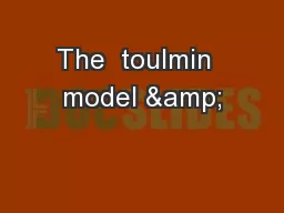 The  toulmin  model &