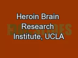 Heroin Brain Research Institute, UCLA