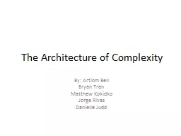 The Architecture of Complexity