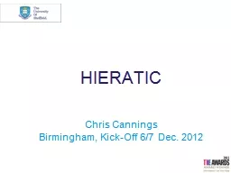 HIERATIC Chris  Cannings
