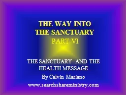 THE WAY INTO THE SANCTUARY