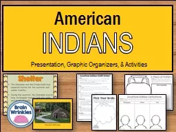 INDIANS Presentation, Graphic Organizers, & Activities
