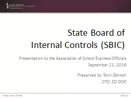 State Board of  Internal Controls (SBIC)