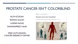 Prostate cancer isn’t colorblind