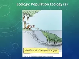 Ecology: Population  Ecology (2)